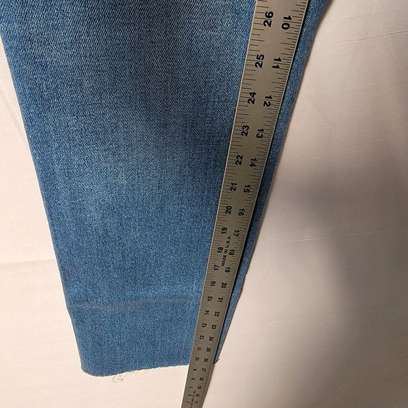 Just Black Double Button Straight Blue Jeans 29 Made in USA - Picture 6 of 8